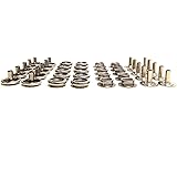 Snap Set with Long Posts for Thick Fabric or Carpet, All Stainless Steel Parts Except The Eyelet (5 of Each Piece)