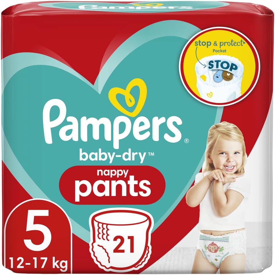 Pampers Baby Dry Pants Size 5 Nappies Pack of 21