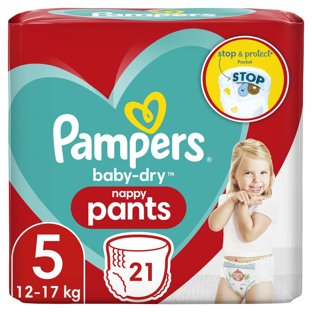 Pampers Baby Dry Pants Size 5 Nappies (Pack of 21) โ image 1