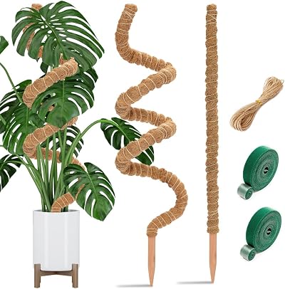 Aileem Moss Poles 122cm 2 Pack Bendable Plant Support Climbing Poles