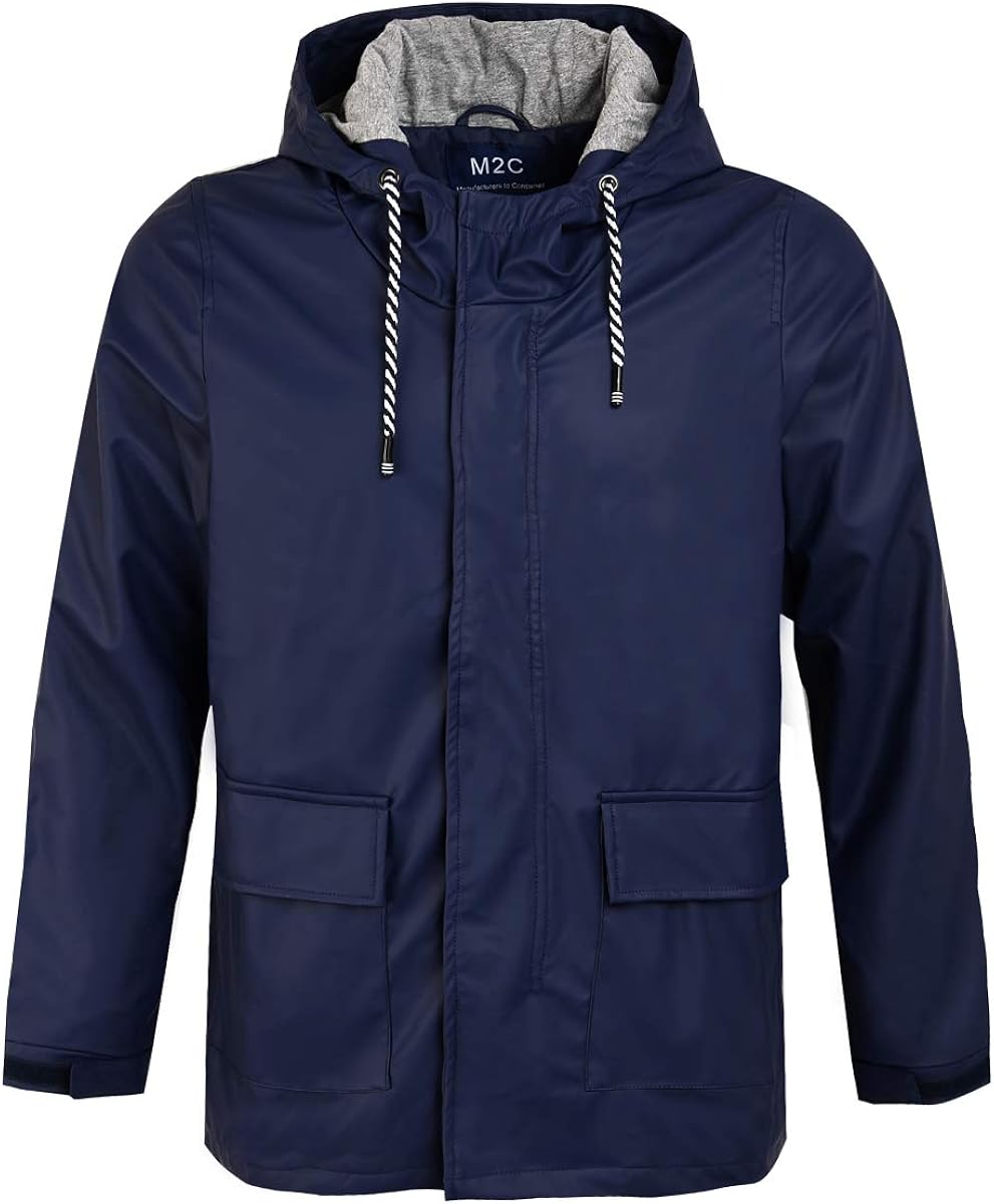 thumbnail image 2 of Hooded Parkas Men Winter Thick Mens Jacket Fur Collar Outwear Warm Coat Man Wool 2 of 14