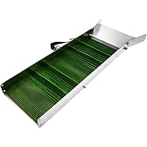 SE 34.5-Inch Aluminum Sluice Box Includes Flexible TPR Matting, V and Squared Shaped Riffles -GP-SB51A