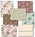 Note Card Cafe All Occasion Greeting Cards with Off White Ivory Envelopes | 36 Pack | Floral Frenzy Designs | Blank Inside, Glossy Finish | for Greeting Cards, Occasions, Birthdays