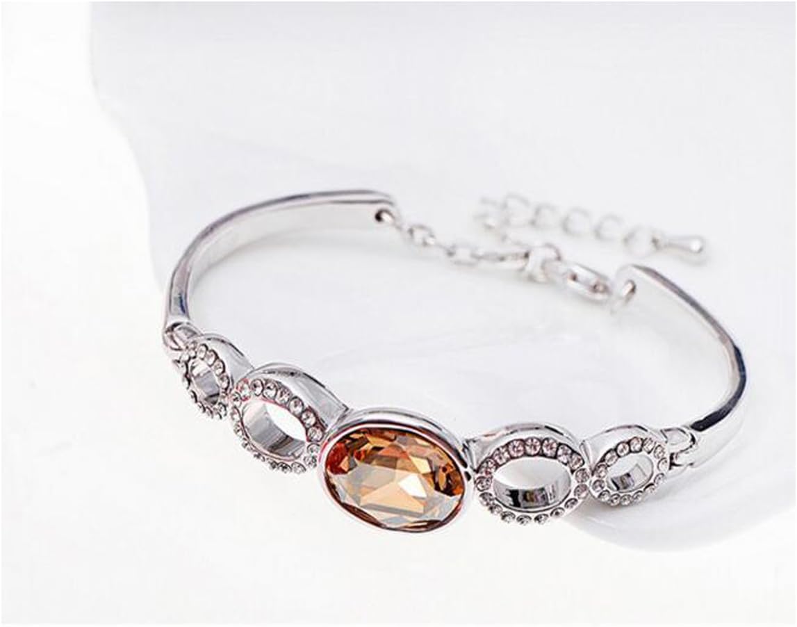 Luck Wang Woman's Unique Minimalist Fashion Crystal Love Life Bracelet