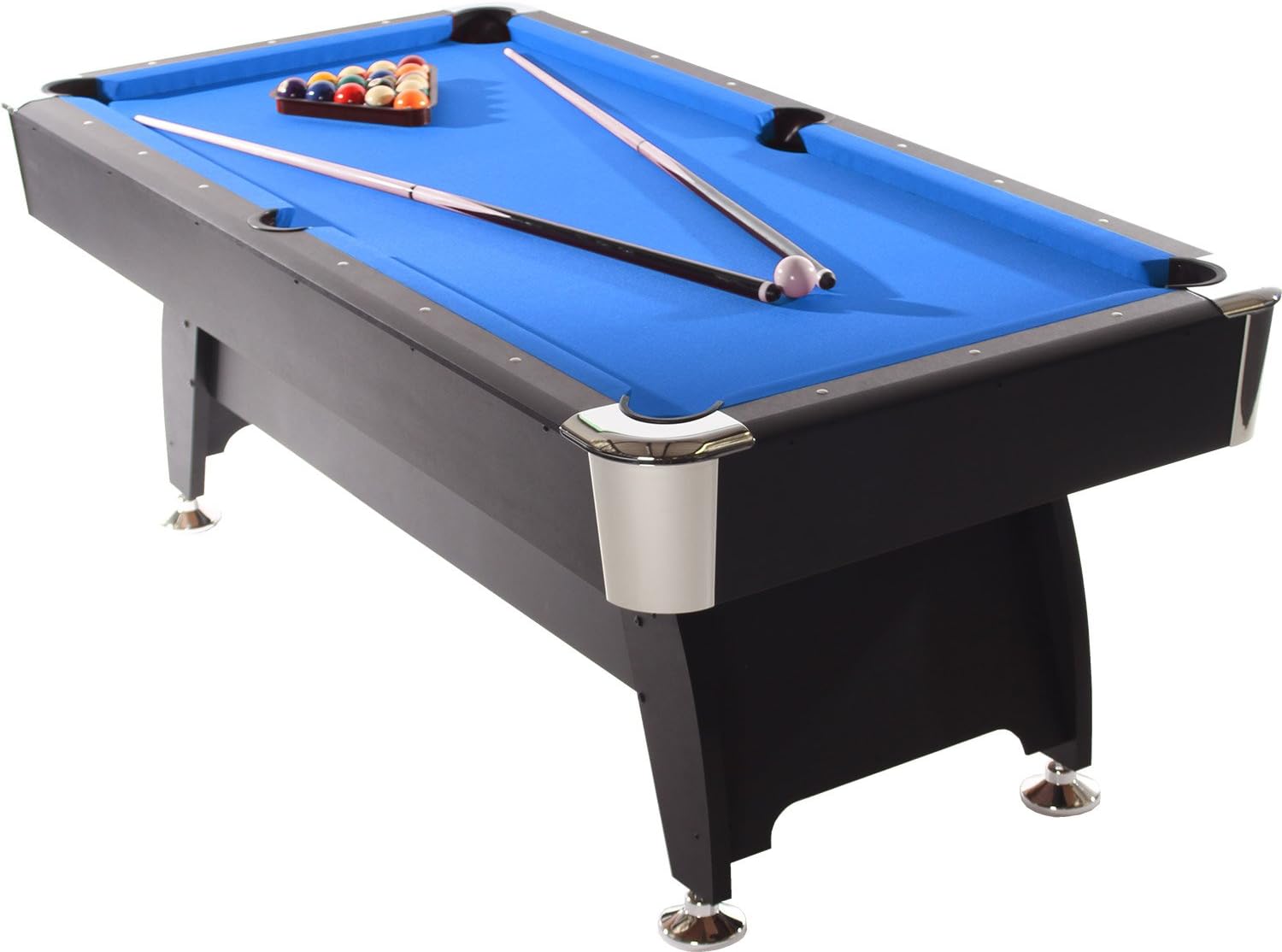 Pro American Deluxe 6ft Pool Table with Blue Cloth Amazon.co.uk