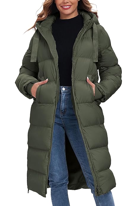 Amazon.com: FASRYKOC Women Hooded Winter Jacket Waterproof Warm  