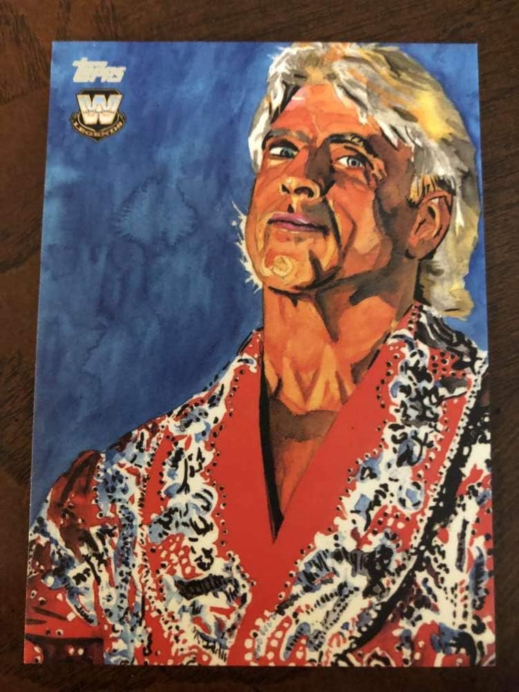 2019 WWE Undisputed Rob Schamberger Portraits #RS-10 Ric Flair Official Topps Wrestling Card