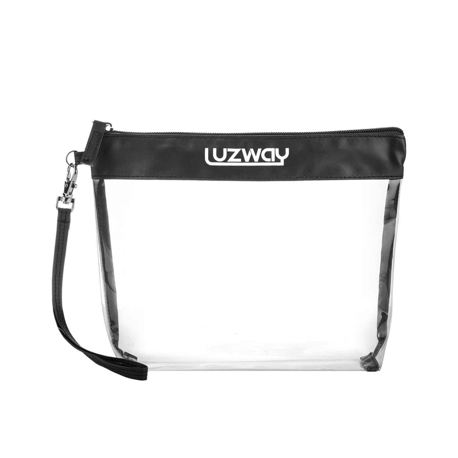 Neceser Transparente LUZWAY Bolsa de Cosméticos Impermeable Bolsa de Aseo Claro PVC