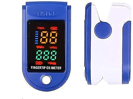 Pulse Oximeter Fingertip, Blood Oxygen Saturation Monitor Fingertip, Blood Oxygen Meter Finger Oximeter Finger with Pulse, O2 Monitor Finger for Oxygen