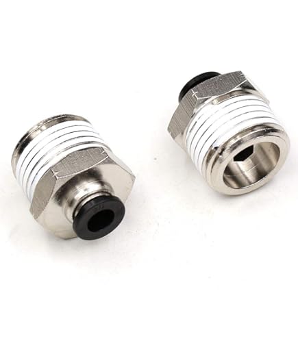 PL8-01 Lot De 10 Raccords à Pousser Pour Raccorder, Coude Mâle à 90 Degrés, Tube De 8 Mm OD X Filetage G1/8", Raccord De Verrouillage Pneumatique