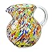 NOVICA Artisan Crafted Multicolor Hand Blown Recycled Glass Pitcher From Mexico 'Confetti' (71 Oz)
