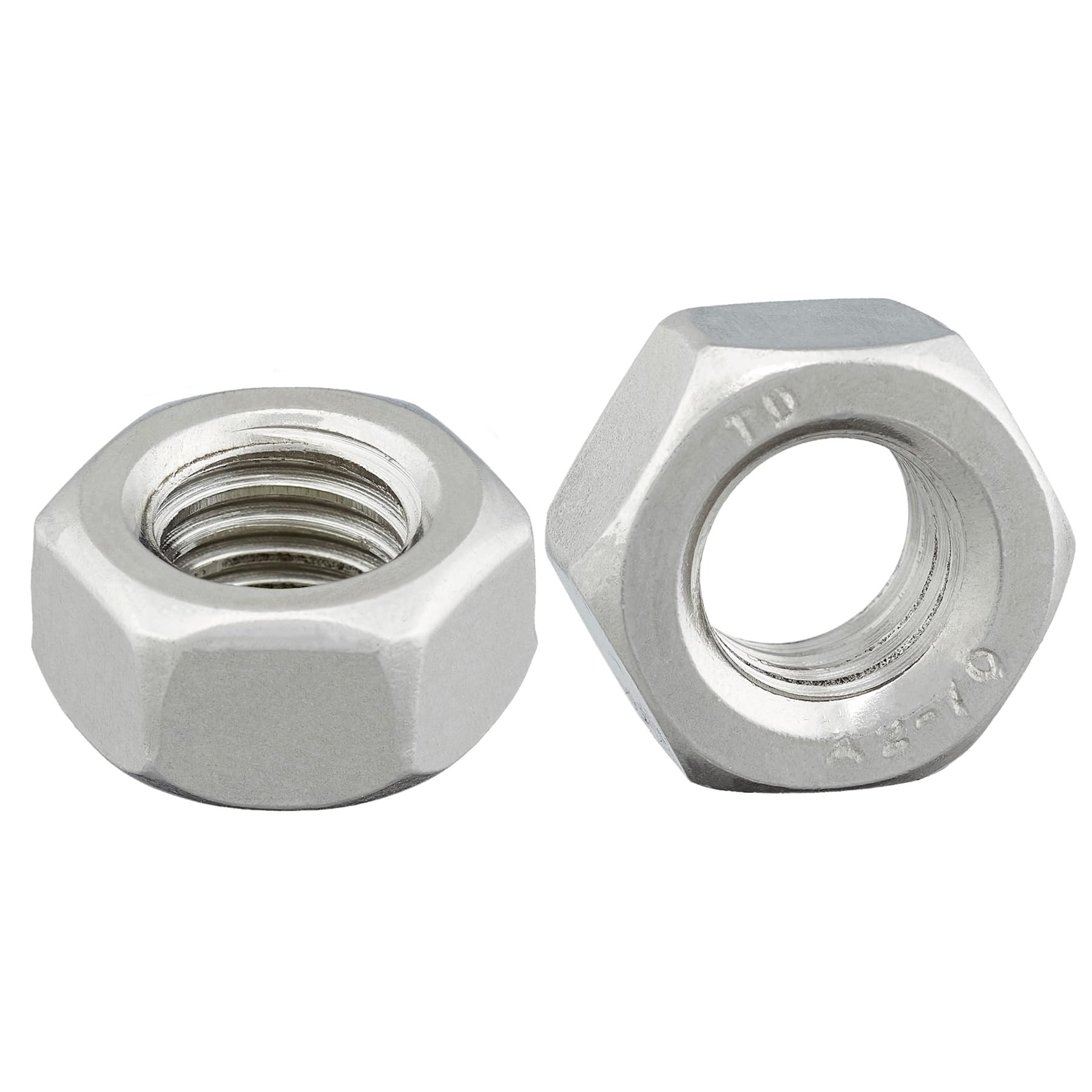 Hexagon nut DIN 934/ISO 4032 standard stainless steel A2 V2A screw nut stainless steel nut hexagon nut V2A nut (M4, 25 pieces)