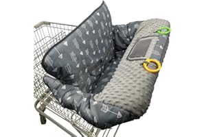 RHYDEER Shopping cart Cover for Babies-high Chair Cover, Dotted Minky Touching, Multi in 1 Design, 360 Full Protection, roll 