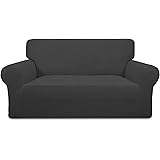 PureFit Stretch Loveseat Sofa Slipcover – Spandex Jacquard Non Slip Soft Couch Sofa Cover, Washable Furniture Protector with