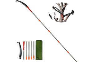 LICHTUND Pole Saws for Tree Trimming, Manual Pole Saws 7.8 Feet Extension Pole Tree Trimmer Cut Tree Branch Garden Tools Loppers Hand Pruning Saws for Sawing and Shearing