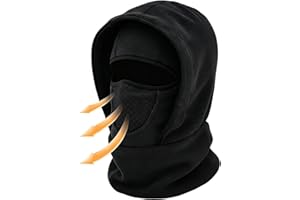 Fleece Balaclava Hat for Men Women, Balaclava Face Ski Mask Winter Windproof Warm Hat Ski Mask for Snowboard Cycling