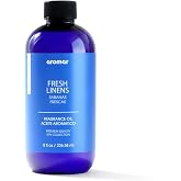AROMAR Premium Fragrance Oil, Long-Lasting, Refreshing Uplifting Aroma for Aromatherapy, Relaxation &amp; Household Uses. Fresh Linens 8oz