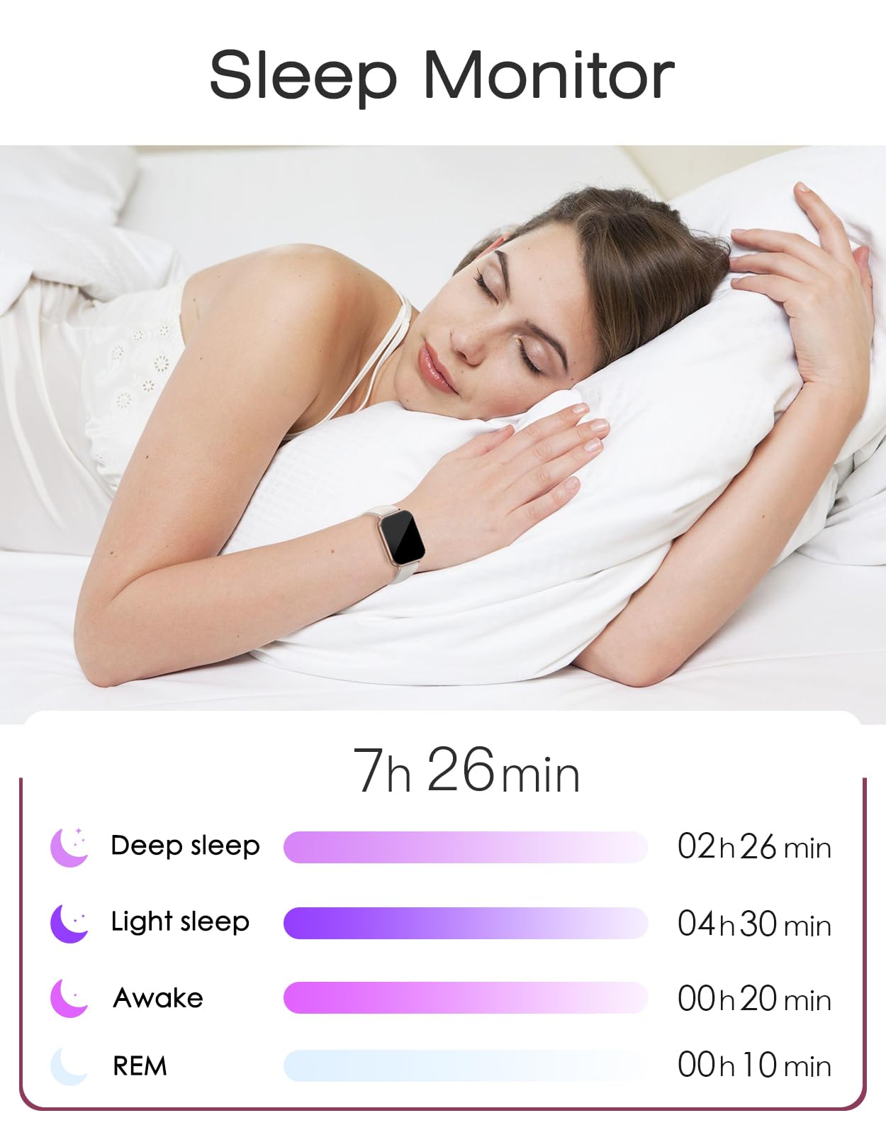 Smart Watches for Women Men (Answer/Make Calls, 3 Bands), 1.85