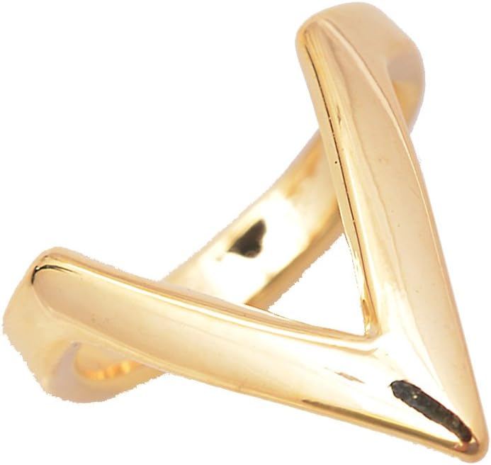 Stacking Perfect V Shaped Midi Fashion Ring Set of 2