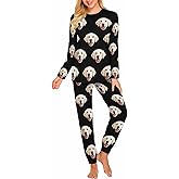 MyPupSocks Custom Face Pajamas Sets for Women, Personalized Photo Sleepwear XS-XXL