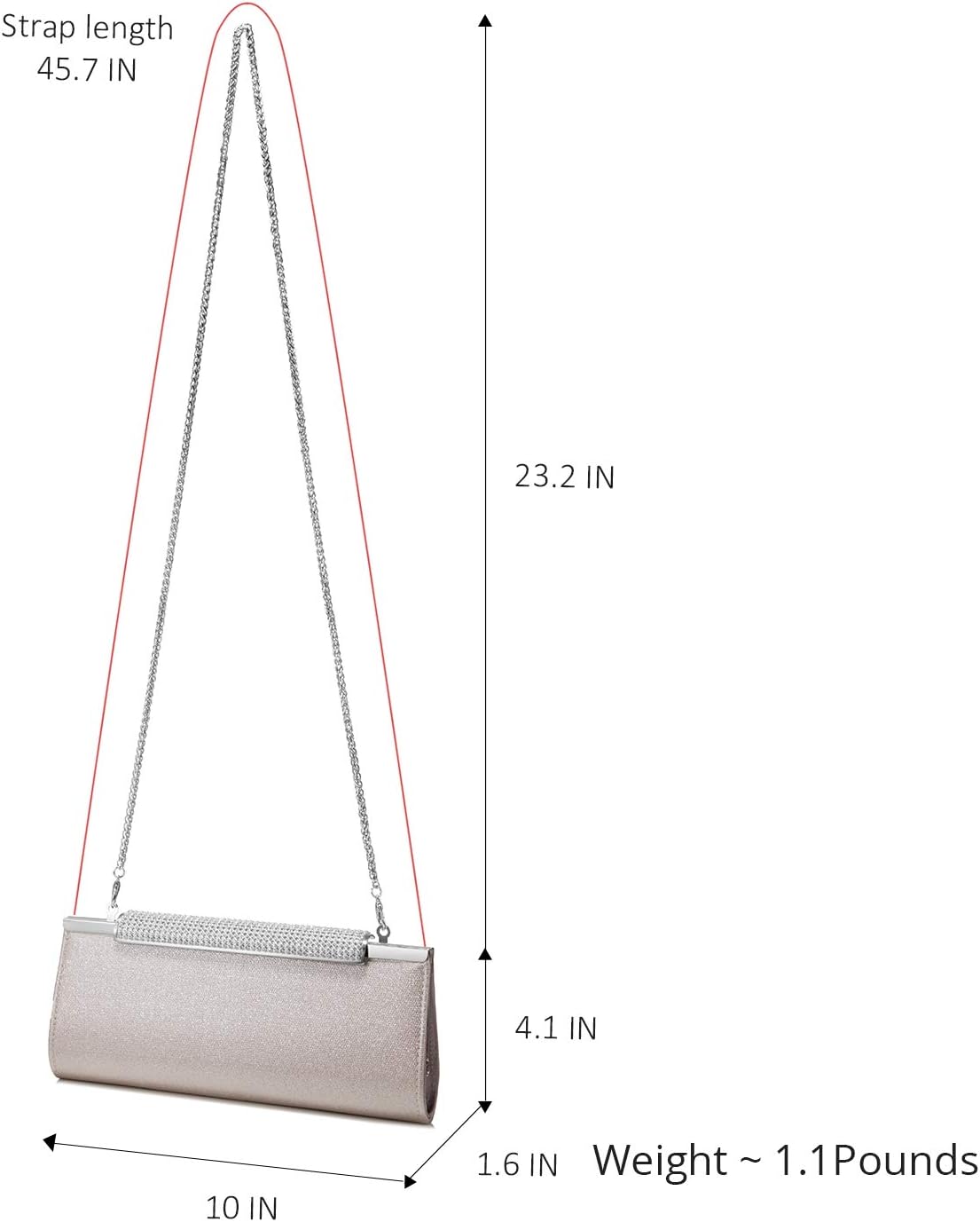 Borsa donna tracolla pochette verde elegante grande pelle