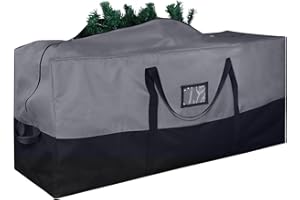 BSTGE Christmas Tree Storage Bag, 600D Oxford Extra Large Moving Bags, Fits Up to 9 Ft Artificial Trees, Skeleton Storage, Waterproof Christmas Decorations Storage Bags with Zippers & Card Slot