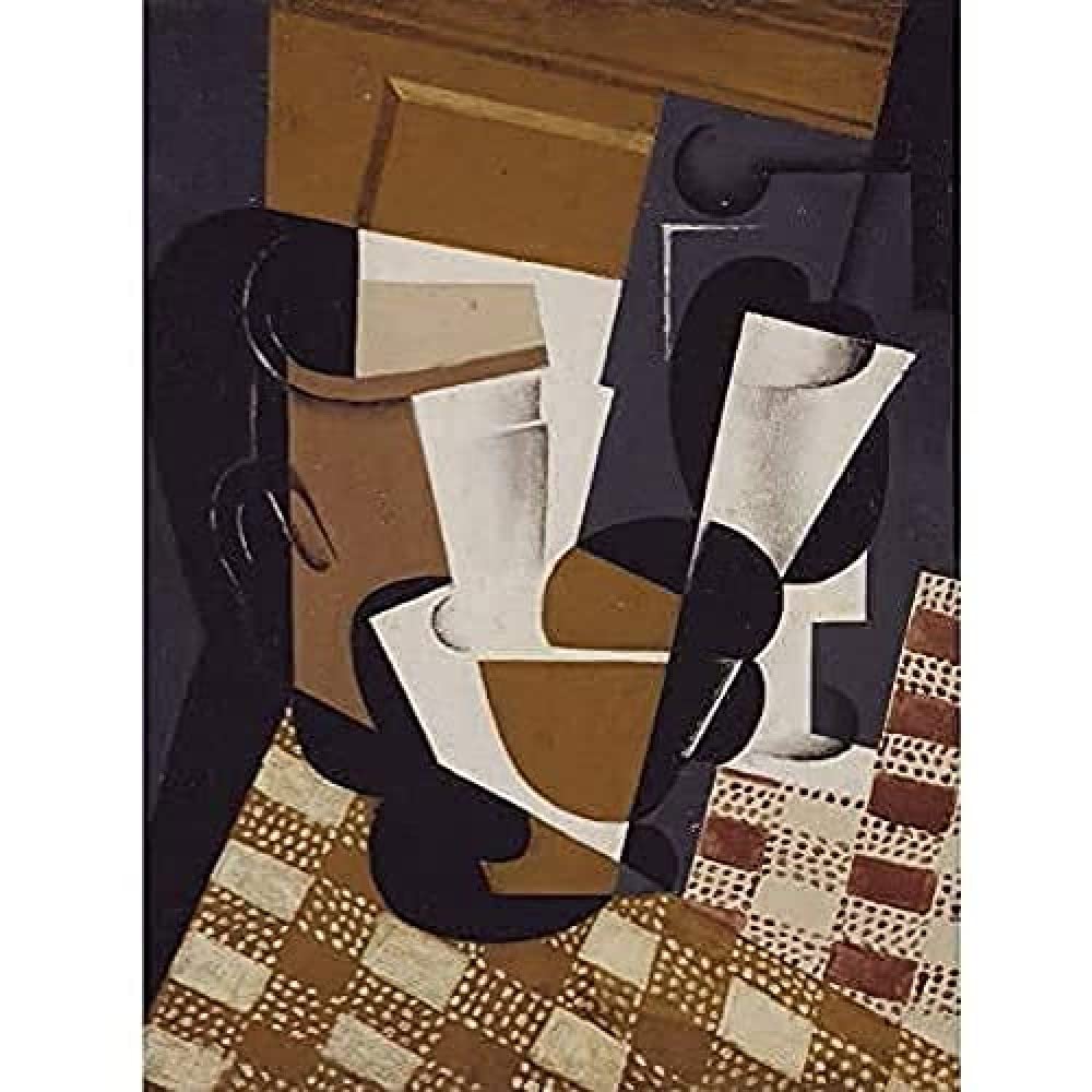 Juan Gris Broc Et Verre Art Print Canvas Premium Wall Decor Poster Mural