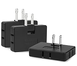 Romeda 3 Pack AC Flat Wall Outlet Extender Flat