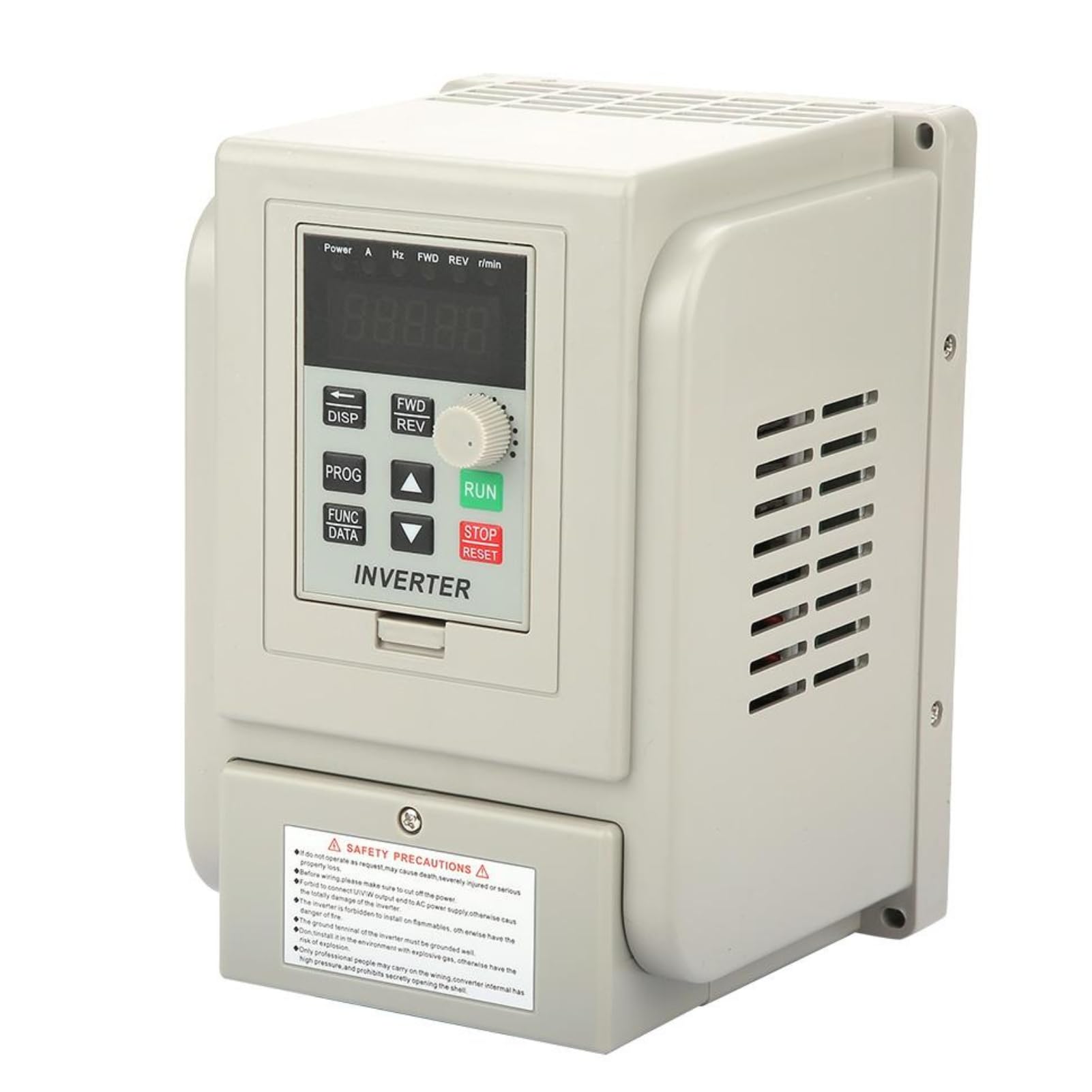 DEWIN Variable Frequency Drive, 220VAC Single-Phase Variable Frequency Drive VFD Speed Controller for 3 Phase 2.2kW AC Motor