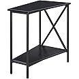 Convenience Concepts Tucson Wedge End Table, Black