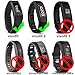 C2D JOY Leather Strap Compatible with vivofit&vivofit 2 Activity Tracker Bands Replacement Watchband with Metal Case-Brown(M&L)