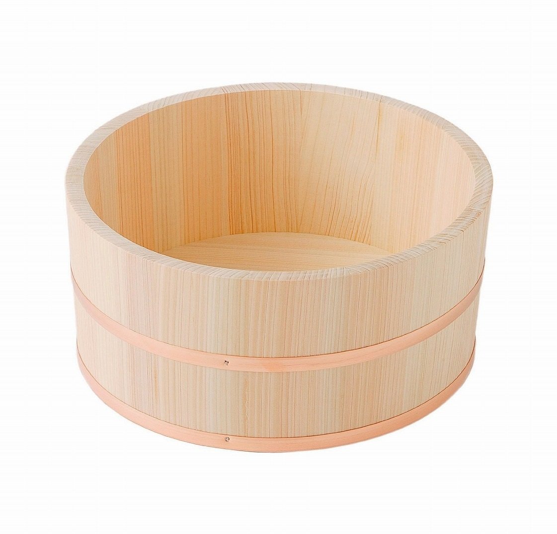 Made in Japan Hinoki Oke Pure Wood Bathtub Large Bucket