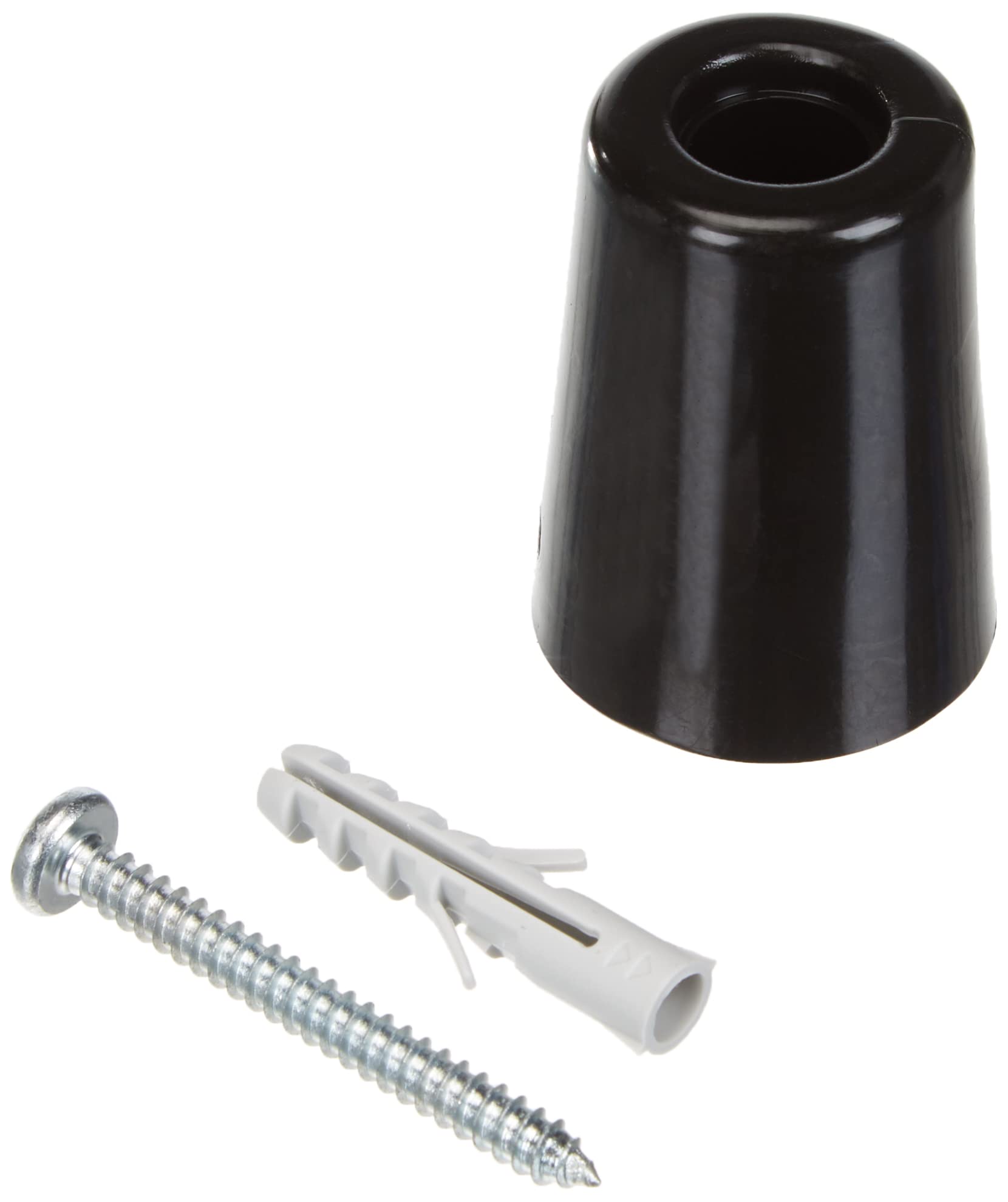 Brinox Large door stop with screw. 5x3.7x3.7 cm Black