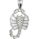 Claddagh Gold Fine Sterling Silver Scorpion Pendant