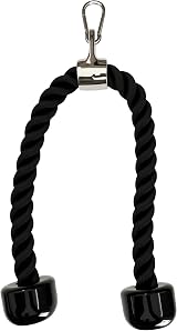 qibylift Tricep Rope 27 Inch Cable Attachment for Lat Pulldown Cable Machine view 2