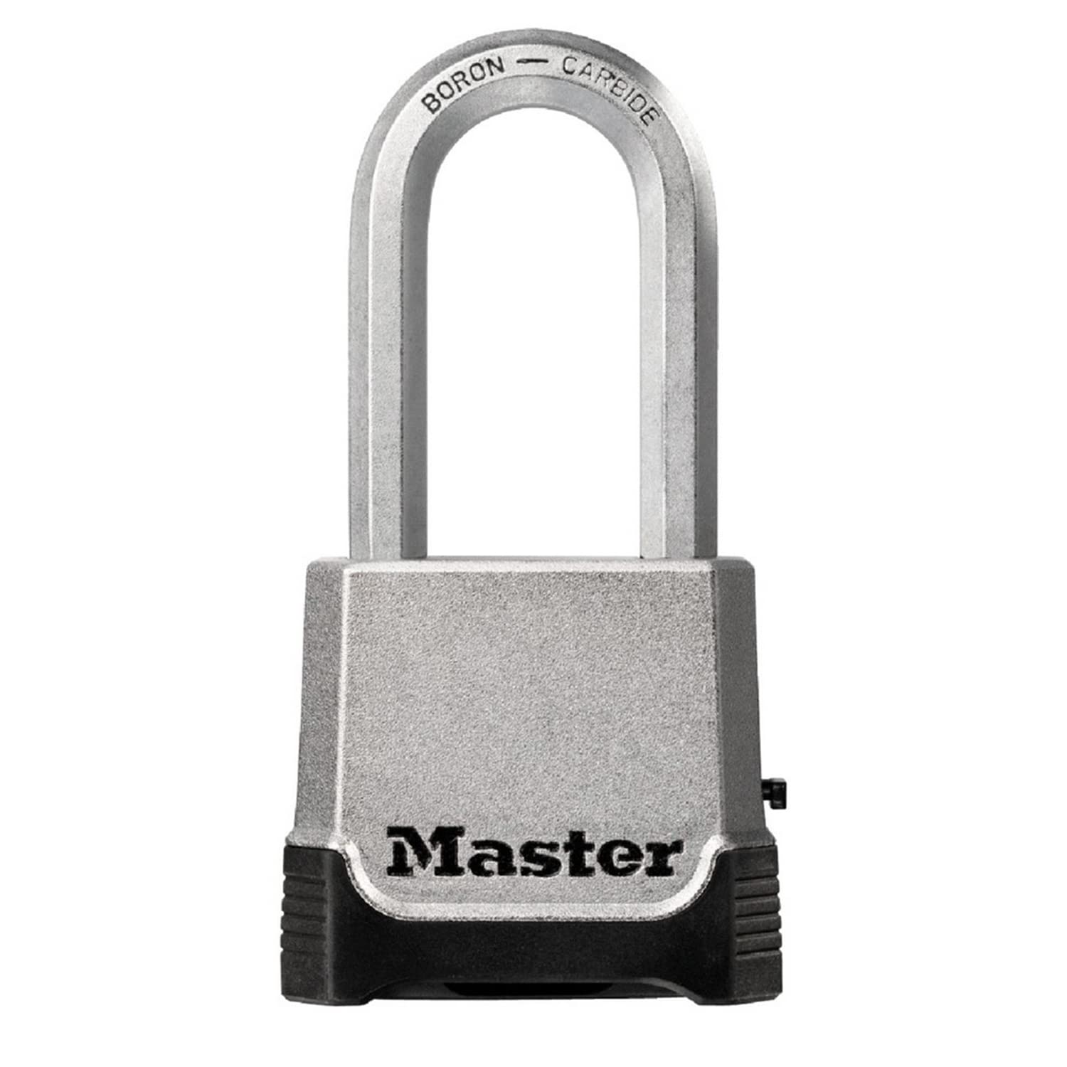 MASTER LOCK Heavy Duty Padlock, Security Level 9/10, Outdoor, Keyed or Combination, Zinc, Weatherproof, XLong Shackle