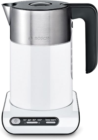 Bosch Styline TWK8631GB Kettle 1.5L 3000W Variable Temperature White
