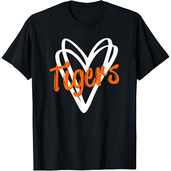 Amazon.com: Tigers Mascot T Shirt Vintage Sports Name Tee Design T