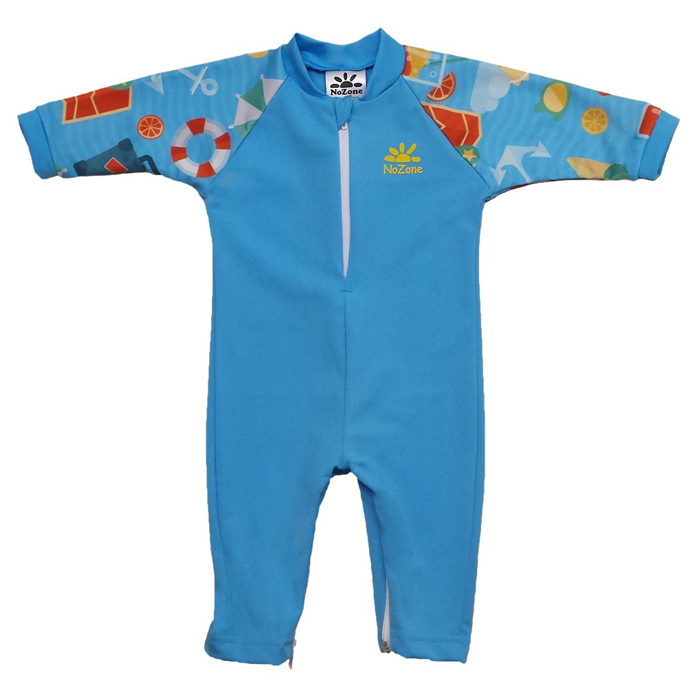 Nozone Fiji Sun Protective Baby Swimsuit In Aqua/Arthur, 612 Months on