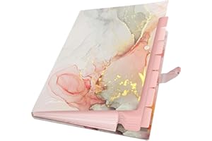 Expanding File Folder A4/Letter Size - Accordion File Organizer with 8 Pockets and Labels,Waterproof Durable Aesthetic Docume