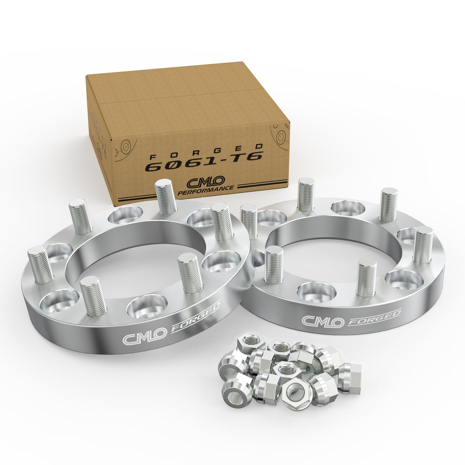 Photo 1 of 6x5.5 Wheel Spacers Forged 1 Inch (25mm) Compatible For GMC Jimmy C15 K15 K1500 K1500 Suburban, Chevy Blazer K1500, For Jeep Cherokee, International Scout (2pc 108mm 7/16-20 Studs) 6x139.7 Spacer