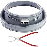 DC97-18094B Washer Door Boot Seal Gasket Diaphragm & 383EER4001A Washer Inner/Outer Tub Spring Expansion Tool-Fit for WF42H5000AW/A2 WF42H5200AF/A2 WF42H5200AP/A2 by Beaquicy