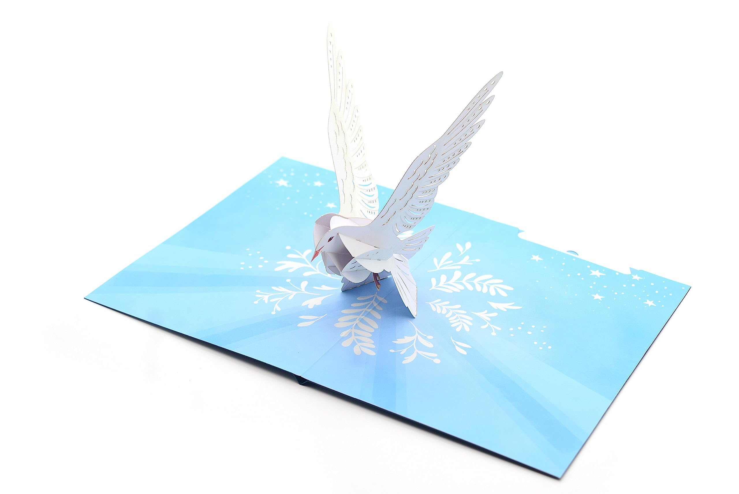 3D Pop Up White Dove Card Handmade Card Birthday Card, Greetings Card Peace, Get Well Soon, Christening, Wedding, Ordination, Sympathy, First Communion