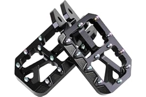 Woodniu Racein Colored Nail Foot Pedals Aluminum Alloy Pedals for Surron Light Bee X/S,Segway X160/X260,Talaria MX4,E Ride PRO SS,Dazzling Colors Spikes with Black Body