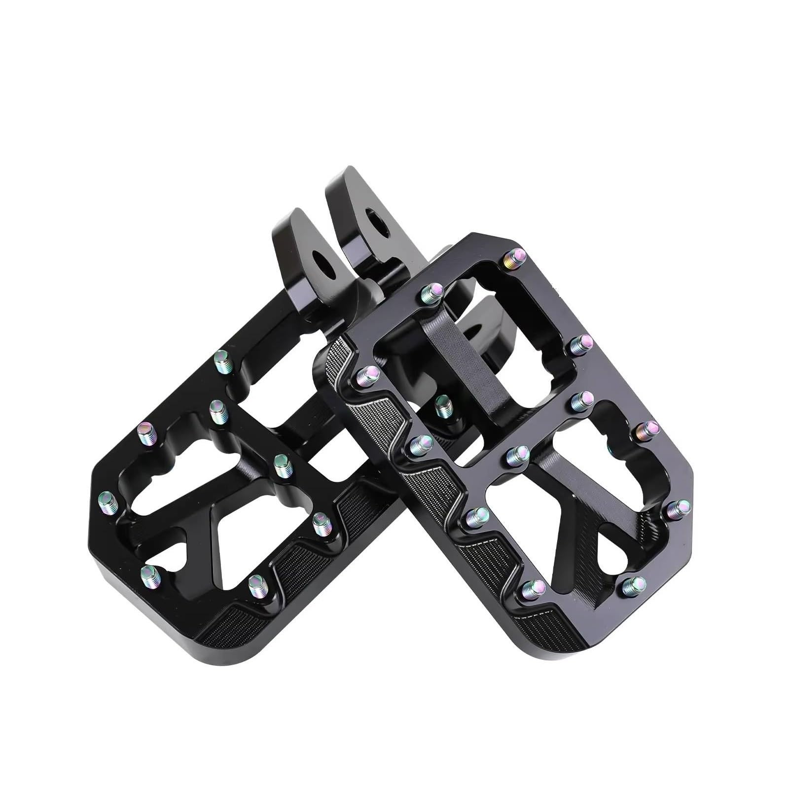 Photo 1 of Woodniu Racein Dirt Bike Foot Pegs for Ebike Surron Light Bee X S, Color Prickly Peg,Motorcycle Aluminum Alloy Pedal for Segway X160 X260/Talaria X3 X4/E Ride PRO SS,Black Body with Dazzling Spikes