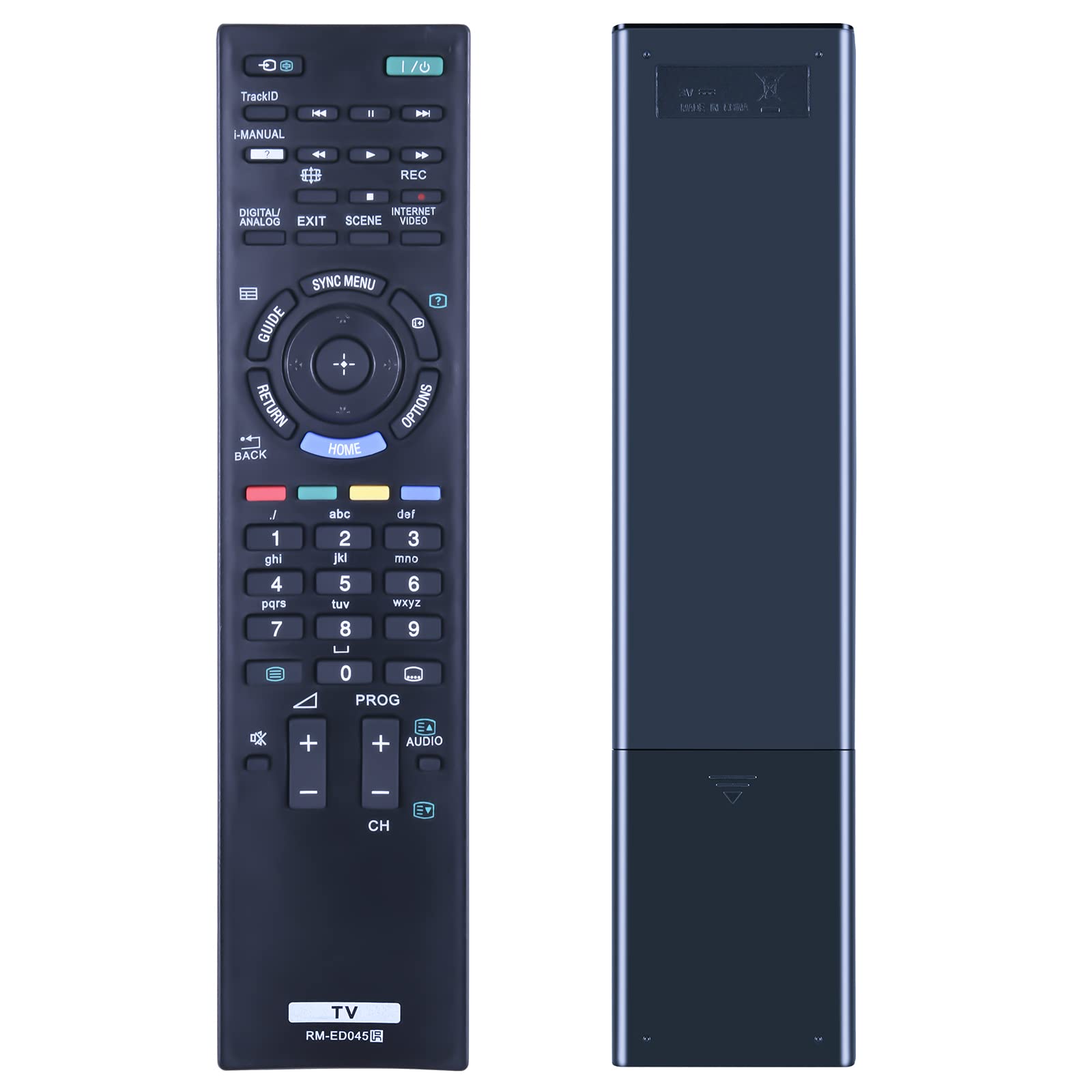 TCNOUMT RM-ED045 Remote Control Replacement for Sony Bravia TV KDL-24EX320 KDL-26EX320 KDL-32EX421 KDL-37EX521 KDL-32CX523 KDL-32EX525 KDL-46EX525 KDL-46EX720 KDL-40HX723 KDL-46HX720