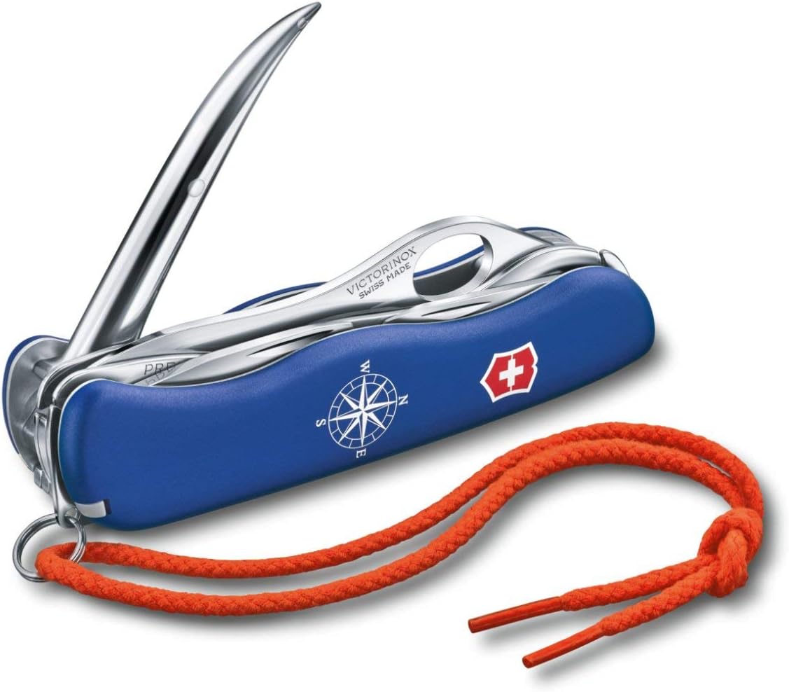 Victorinox Skipper Pro Swiss Army Pocket Knife, Large, Multi Tool, 12 Functions, Large Locking Blade, Blue - Image 3