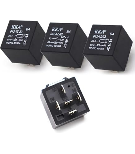 RACOONA 4-Pack 12V 30A 5-Pin Relay - G8V Model For Car Electronics & Accessories
