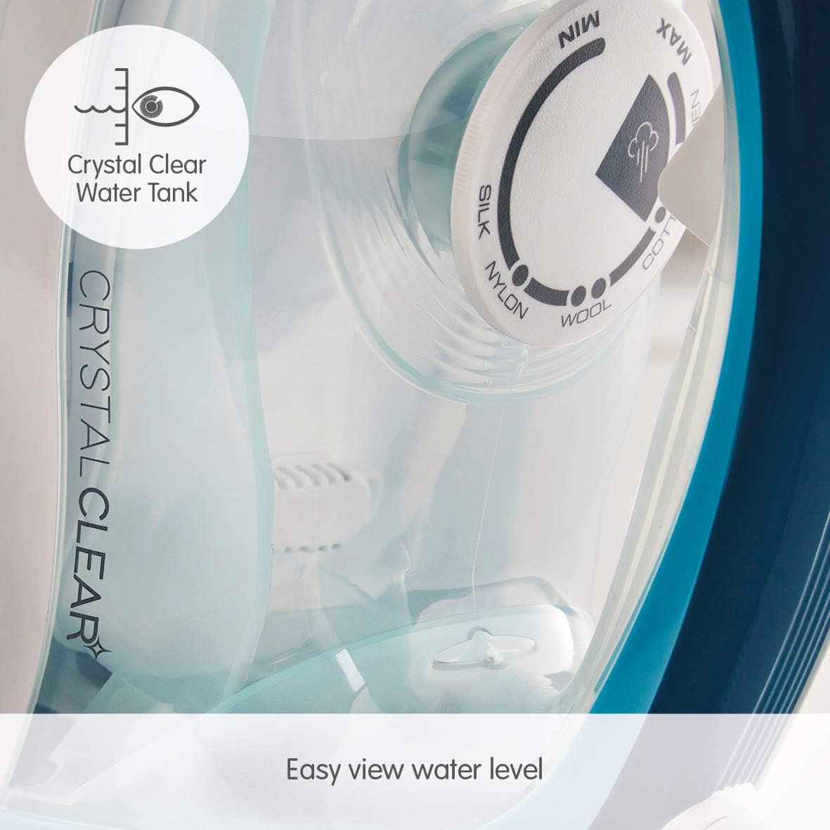 Morphy Richards Crystal Clear Steam Iron, Ceramic Non-stick Soleplate, 100g Steam Shot, 30g Steam Output, Anti-scale - Image 4
