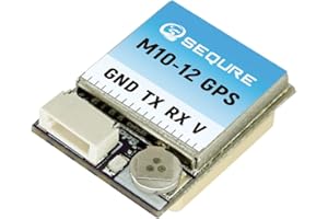 SEQURE M10-12 Mini FPV GPS Module with Upgraded 10th Generation Chip Ceramic Antenna Fast Satellite Positioning for FPV Racing Drones 10Hz Frequency
